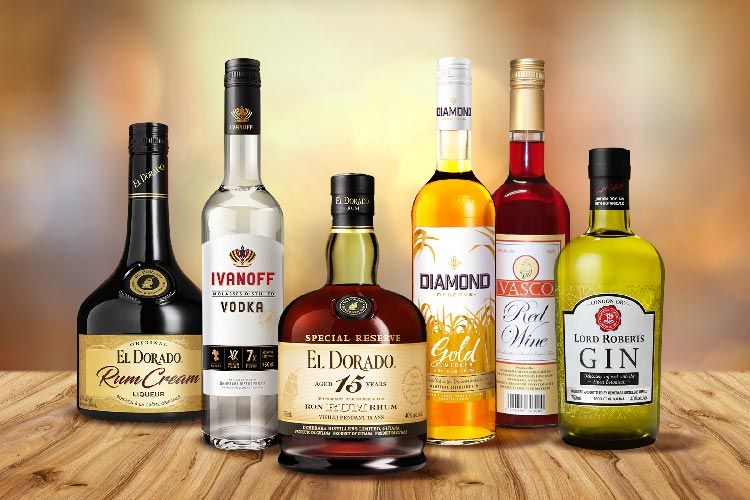 Domestic spirits & wines